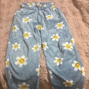 Cozy Blue Floral Kids Pajamas